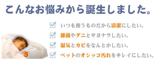 洗えるクッション